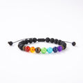8mm Colorful Lava Stone Bracelet - Natural Gemstone
